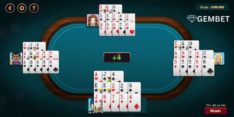 Cách Chơi Bài Mậu Binh Gembet Giúp Làm Chủ Bàn Cược 2 Người chơi có thể tham gia bàn cược mậu binh tại Gembet rất dễ dàng.